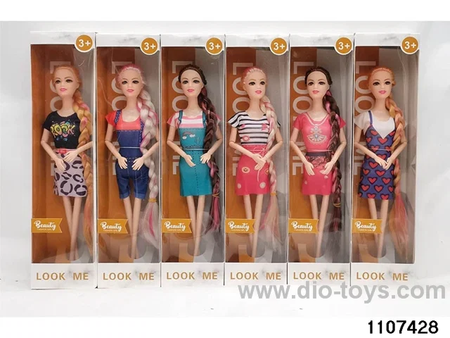 11.5 inch 9 joint Barbie in window box