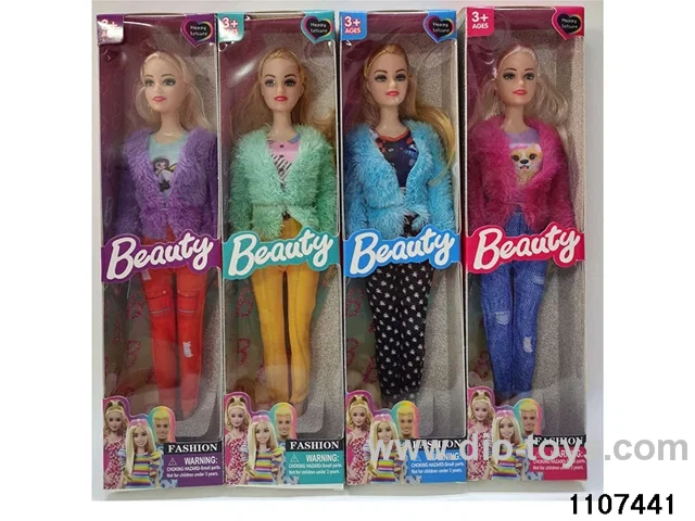 11 inch 5 joint Barbie in window box