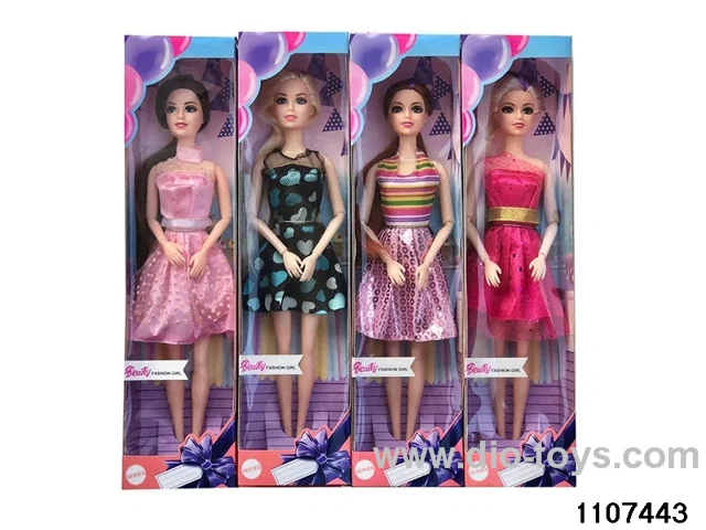 11 inch 9 joint Barbie in window box