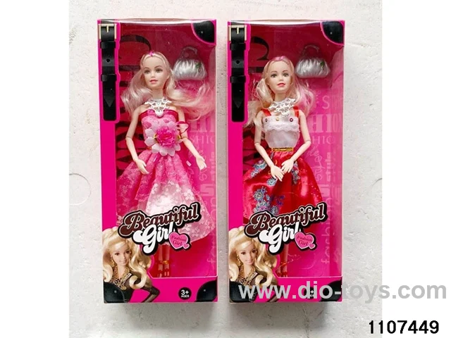 11 inch 9 joint Barbie in window box