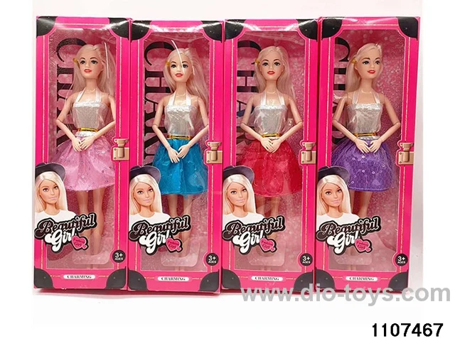 11 inch 9 joint Barbie in window box
