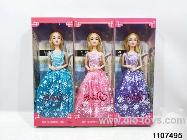 11 inch 9 joint Barbie in window box