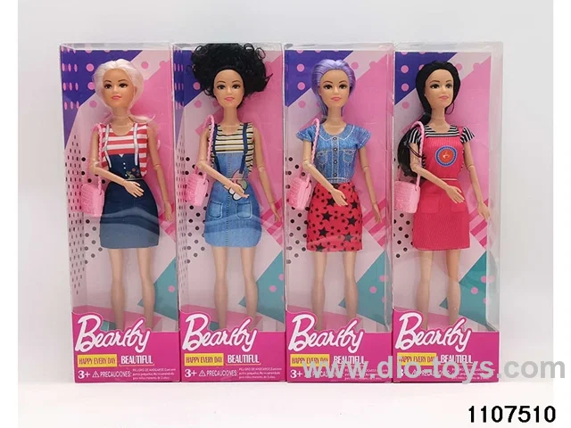 11 inch 9 joint Barbie in window box
