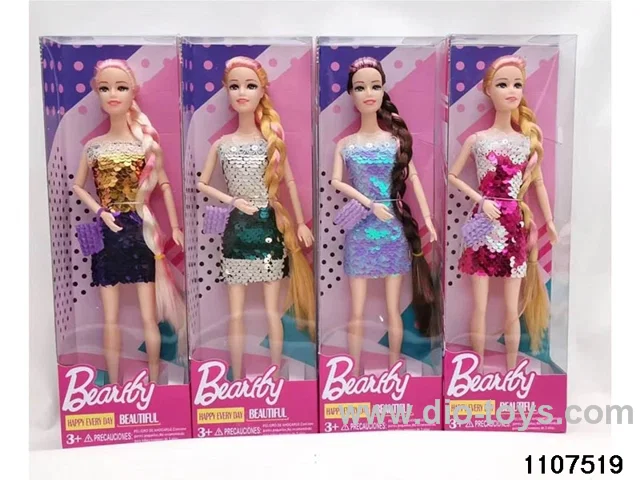 11.5 inch 9 joint Barbie in window box