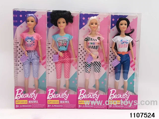 11.5 inch 9 joint Barbie in window box