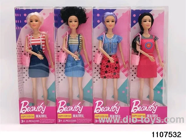 11.5 inch 9 joint Barbie in window box