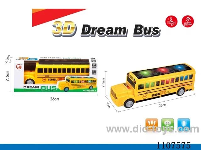 Electric universal 3D lighting music school bus