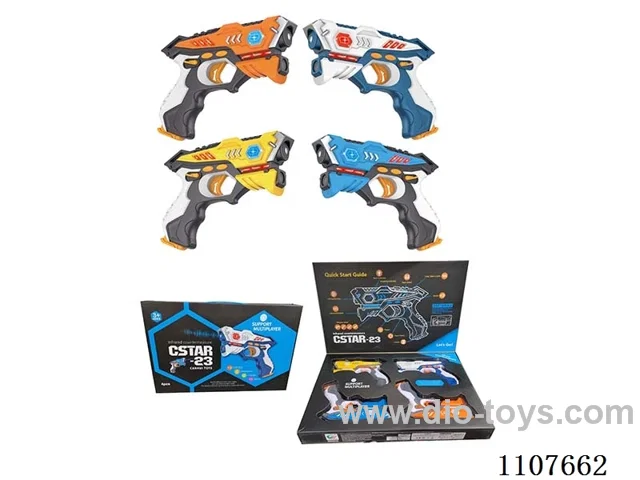 Four battle guns (Orange + Green/White + Blue)