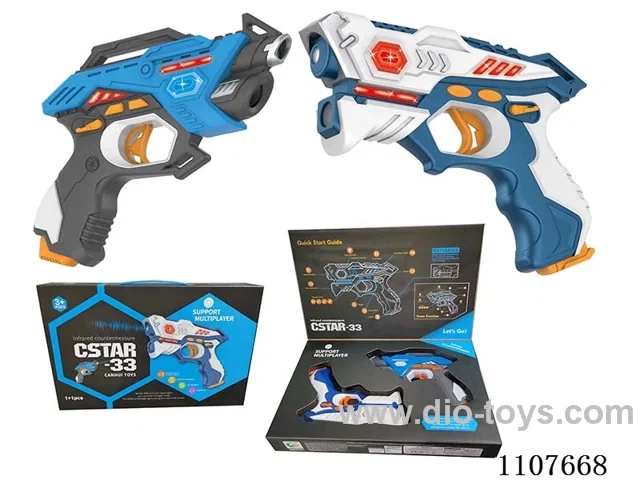 Two battle guns (8813 Blue +8823 White)