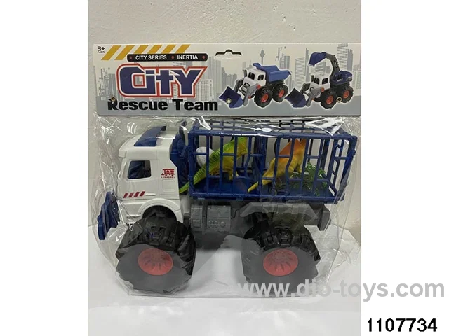 Bigfoot dinosaur car in PP bag with header