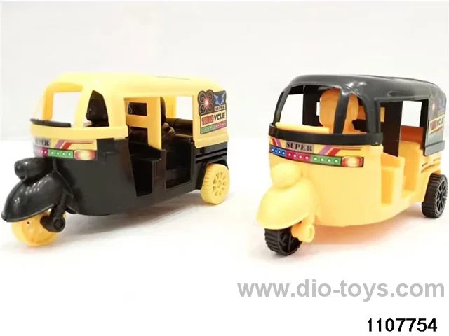 Wire-pulling tricycle (with bell) in opp bag