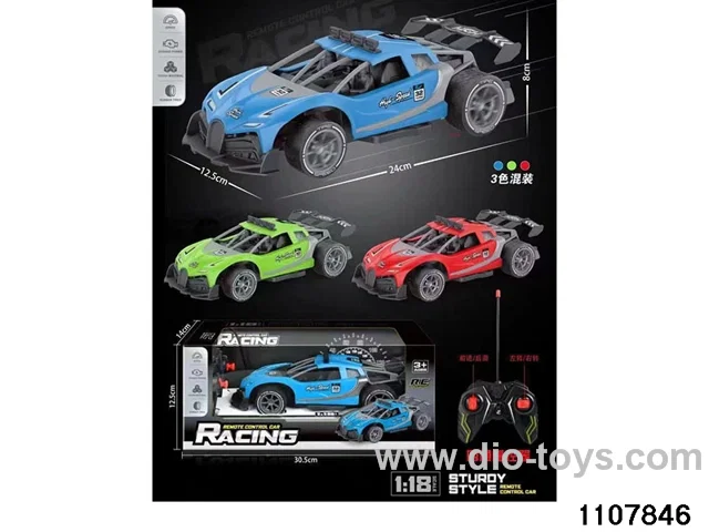 1:18 4ch RC car in window box，include battery
