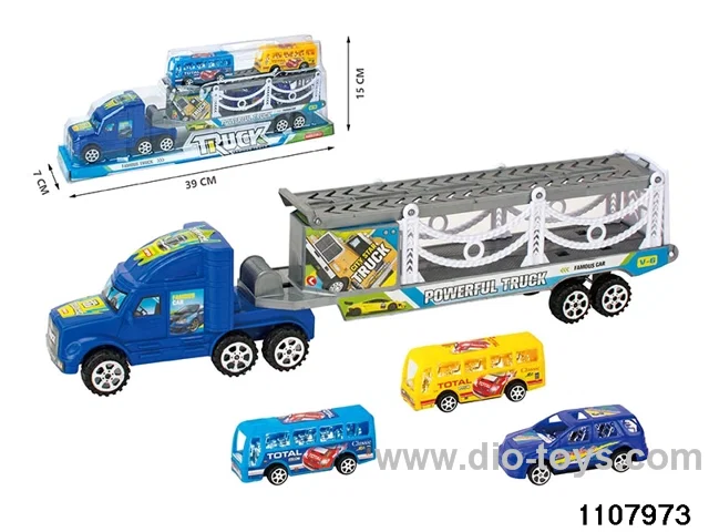 inertial tractor-trailer in PVC cover