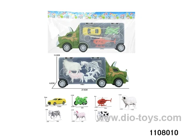 Scooter Dinosaur Storage Vehicle Set in opp bag