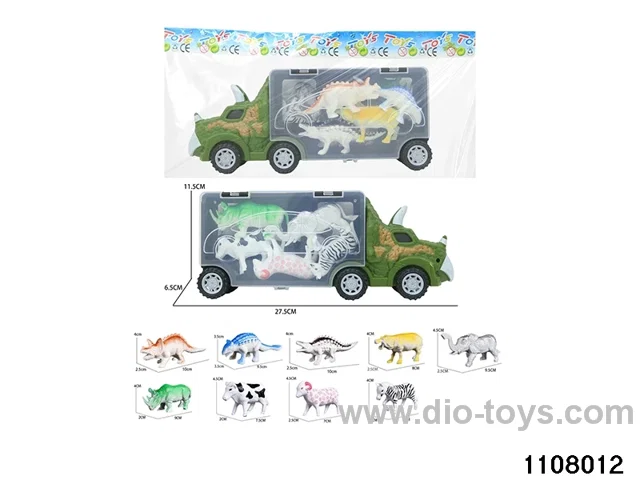 Scooter Dinosaur Storage Vehicle Set in opp bag