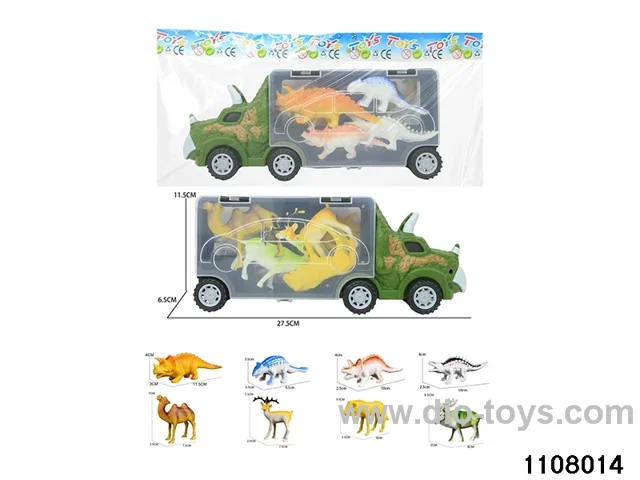 Scooter Dinosaur Storage Vehicle Set in opp bag