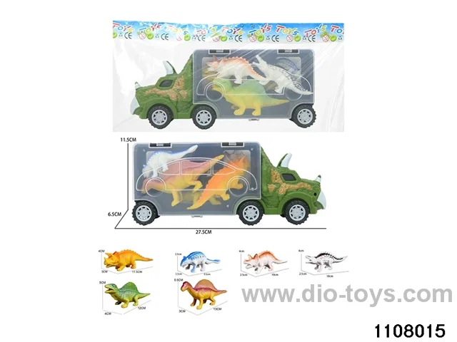 Scooter Dinosaur Storage Vehicle Set in opp bag