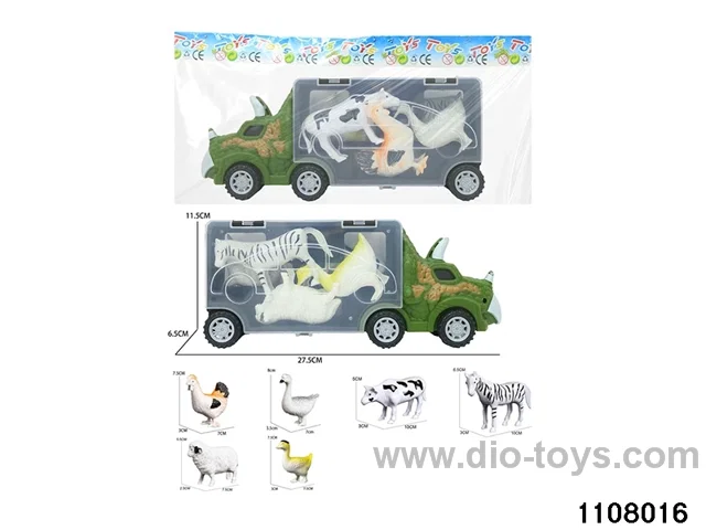 Scooter Dinosaur Storage Vehicle Set in opp bag