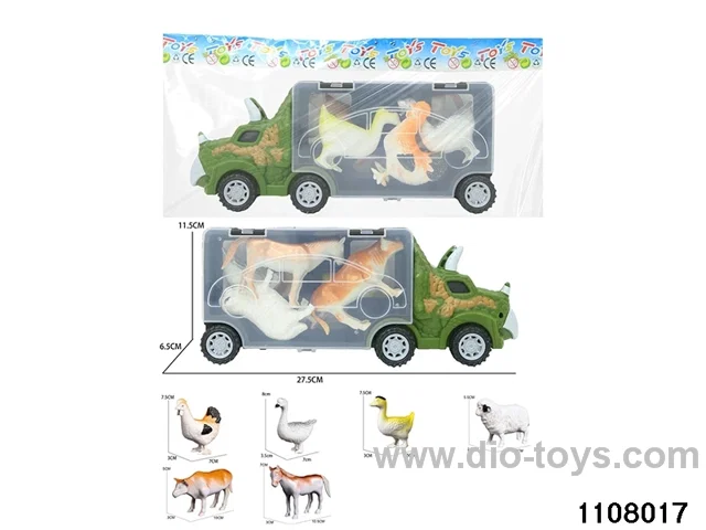 Scooter Dinosaur Storage Vehicle Set in opp bag