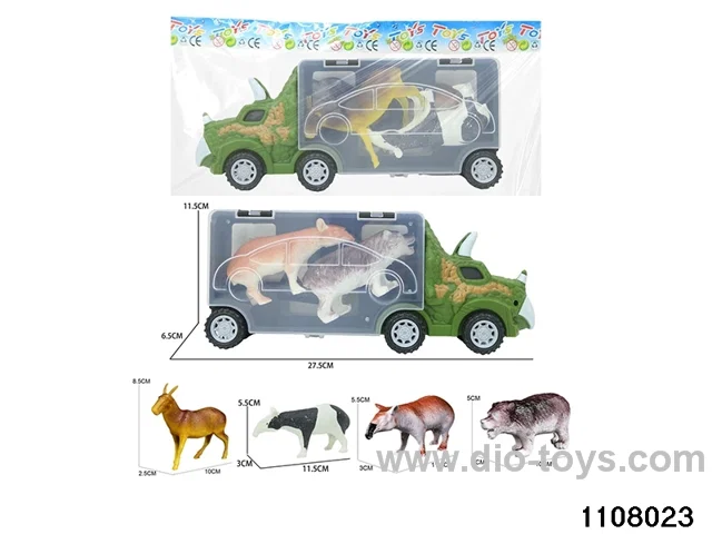 Scooter Dinosaur Storage Vehicle Set in opp bag