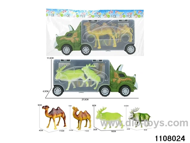 Scooter Dinosaur Storage Vehicle Set in opp bag