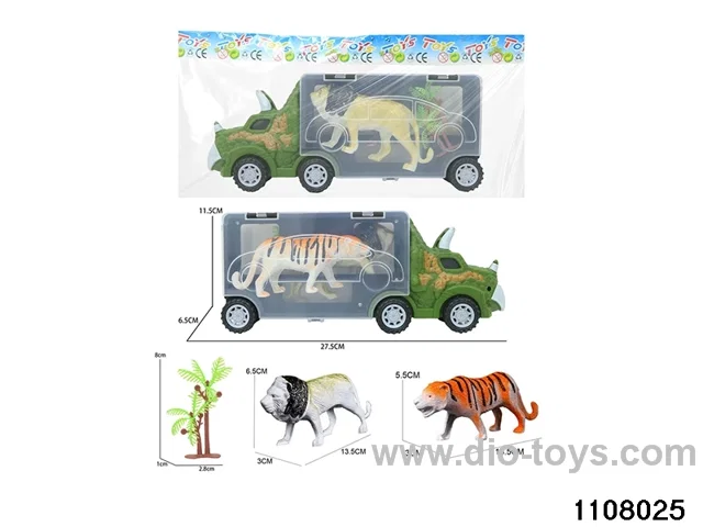 Scooter Dinosaur Storage Vehicle Set in opp bag
