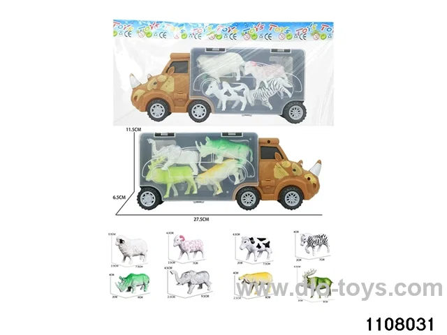 Scooter Dinosaur Storage Vehicle Set in opp bag