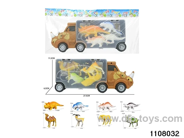 Scooter Dinosaur Storage Vehicle Set in opp bag