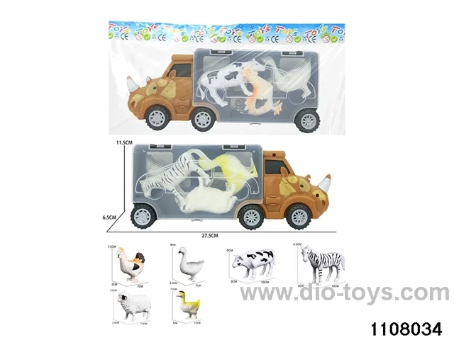 Scooter Dinosaur Storage Vehicle Set in opp bag