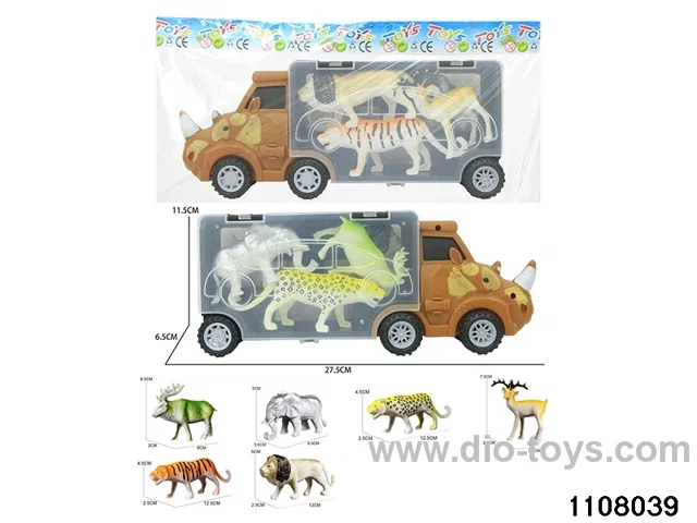 Scooter Dinosaur Storage Vehicle Set in opp bag