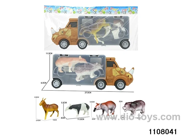 Scooter Dinosaur Storage Vehicle Set in opp bag