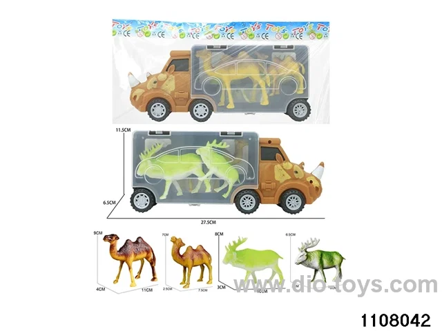 Scooter Dinosaur Storage Vehicle Set in opp bag