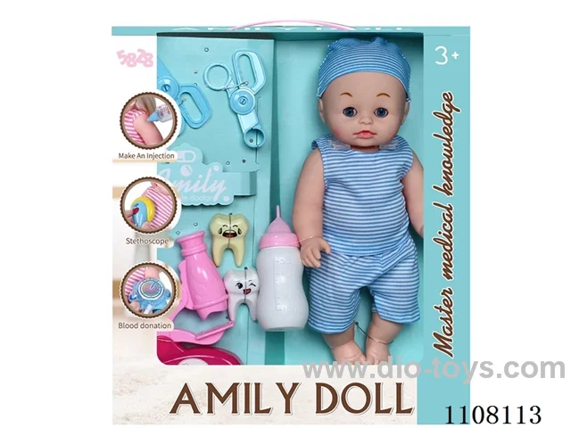12 "water pee boy doll (medical kit, vinyl hand, with IC)