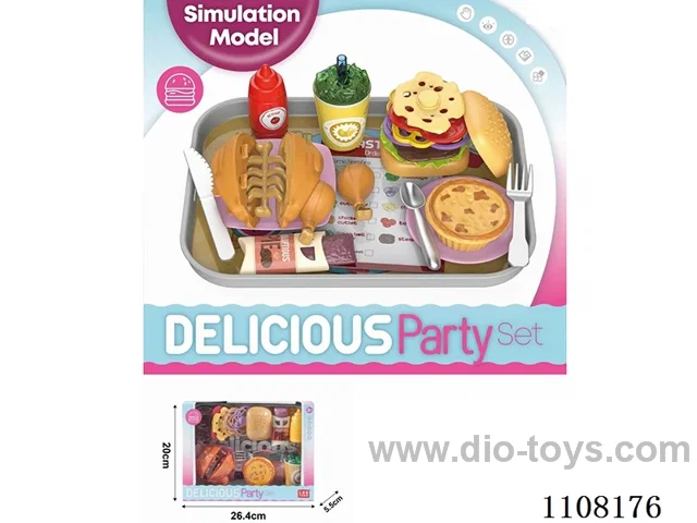 Boneless chicken burger set
