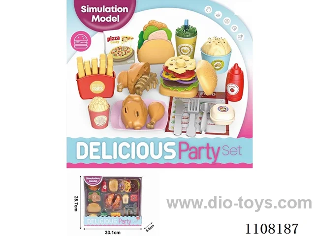 Boneless chicken burger set