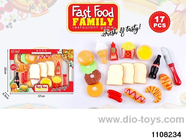 Premium Western Food Playset（17pcs）in window box