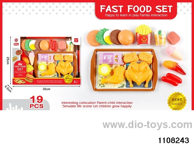 Happy American Meal Playset（19pcs）in window box