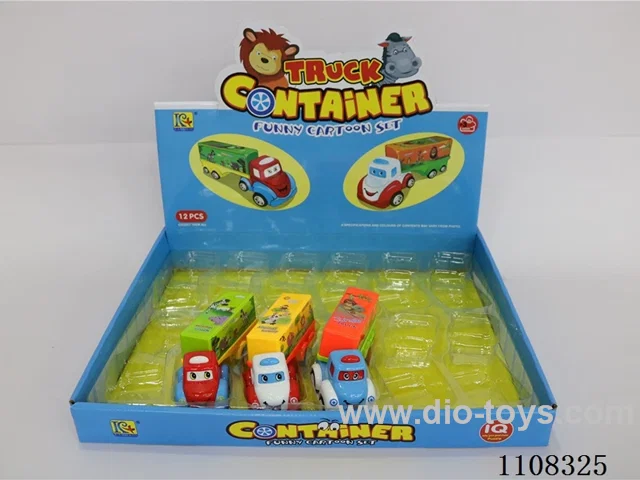 Inertial cartoon container truck