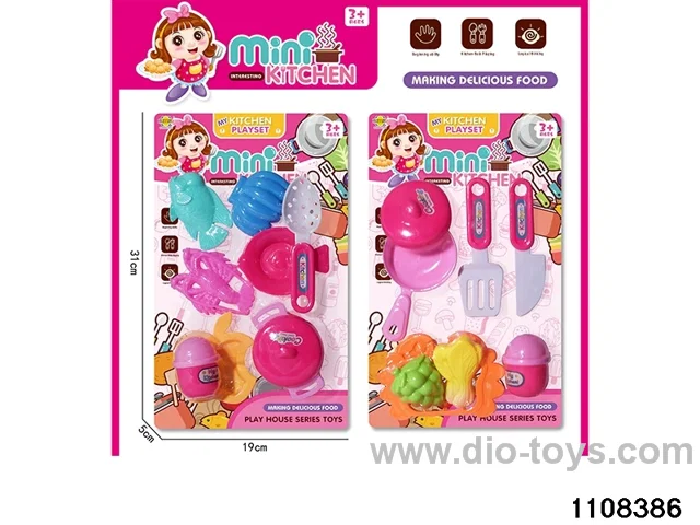 Tableware toys in Blister card