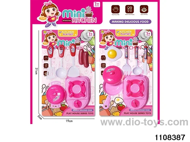 Tableware toys in Blister card