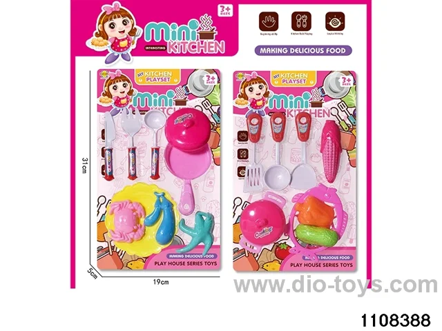 Tableware toys in Blister card
