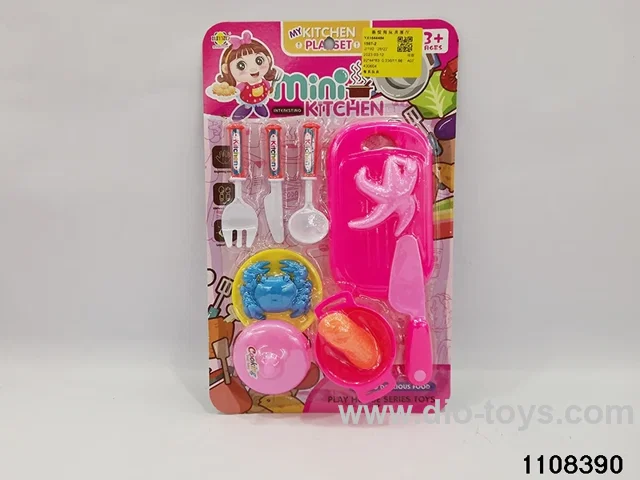 Tableware toys in Blister card
