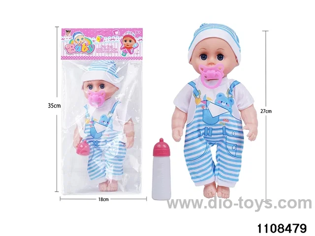 12 inch boy doll with 4 voices IC in PP bag with header