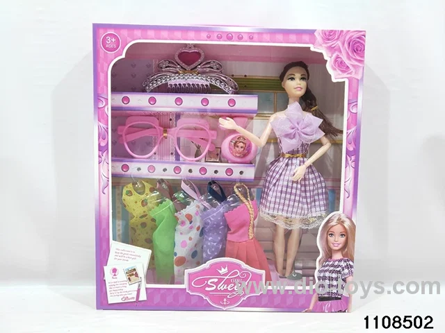 11 inch 9 joint Barbie in window box