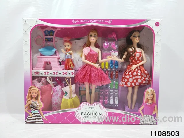 11 inch 9 joint Barbie in window box