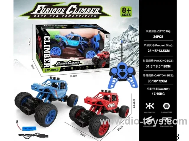 1:16 Climbing off-road 4ch rc car with lights (including battery)