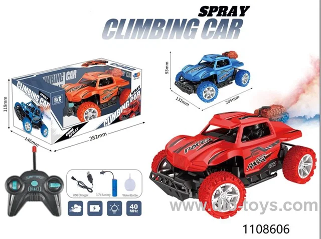 5 ch rc spray climbing car，include battery