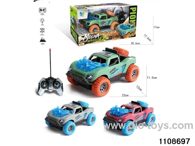 RC car with light (no electricity included)
