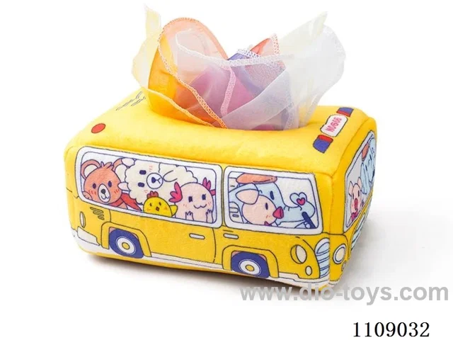 (medium) Can not tear tissue box Yellow car (10 gauze towels)