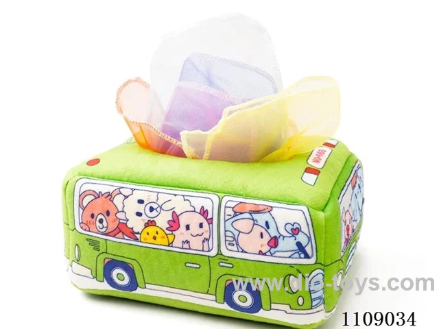 (Medium) Can not tear tissue box Green car (10 gauze towels)
